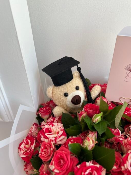 Graduation Bouquet with bear - Image 2