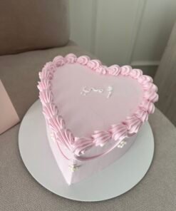 Pink Heart Cake