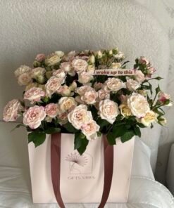 Happiness Flowers Bag (Reflex Pink+Beige)